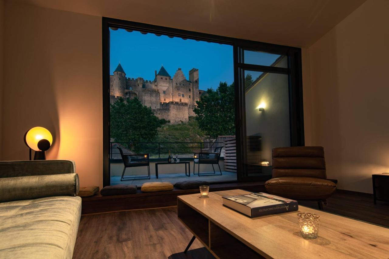 Le Loft De La Tour Pinte Apartment การ์กาซอน ภายนอก รูปภาพ