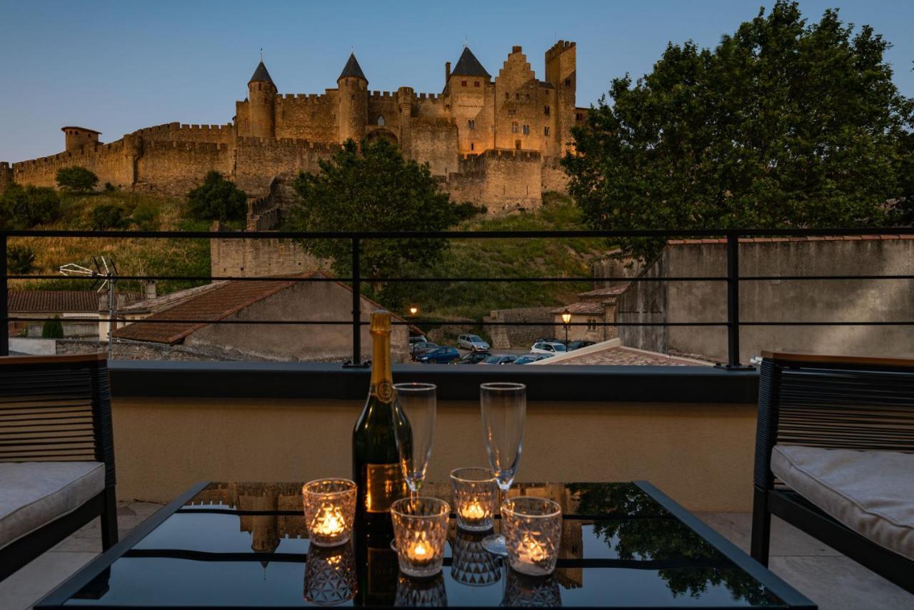 Le Loft De La Tour Pinte Apartment การ์กาซอน ภายนอก รูปภาพ