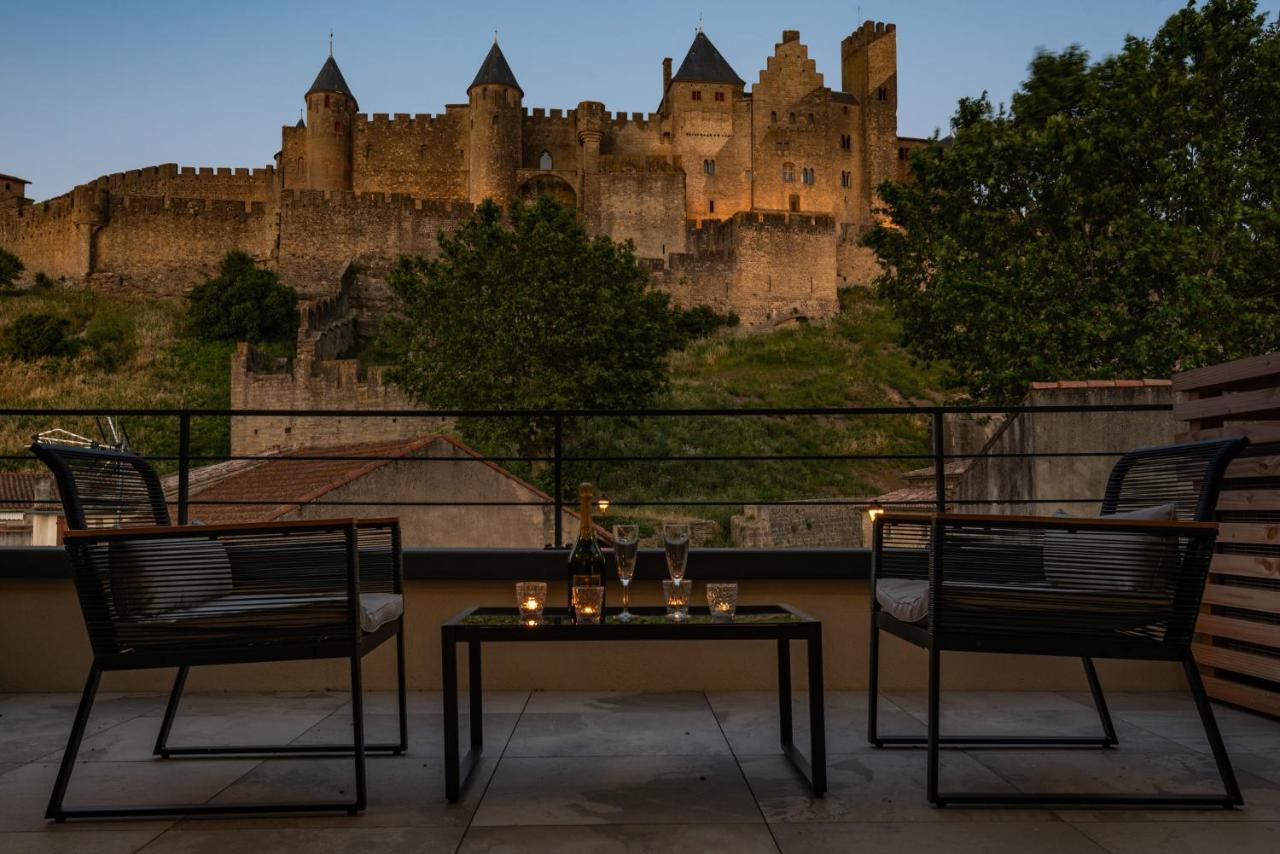 Le Loft De La Tour Pinte Apartment การ์กาซอน ภายนอก รูปภาพ